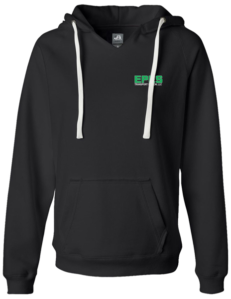 Picture of J America Ladies Sueded V-Neck Hoodie