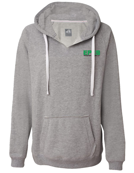 Picture of J America Ladies Sueded V-Neck Hoodie