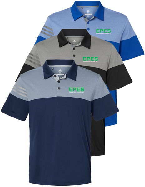 Picture of -D- Adidas Heathered 3-Stripes Color block Polo